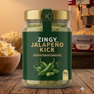 The Velvet Kitchen Zingy Jalapeno Kick Popcorn Seasoning Powder (80g Jar)