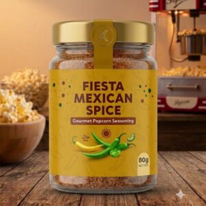 The Velvet Kitchen Fiesta Mexican Spice Popcorn Seasoning Powder (80g Jar)