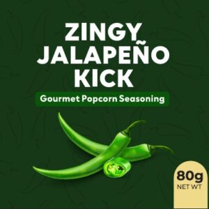 The Velvet Kitchen Zingy Jalapeno Kick Popcorn Seasoning Powder (80g Jar)