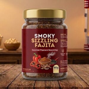 The Velvet Kitchen Smoky Sizzling Fajita Popcorn Seasoning Powder (80g Jar)