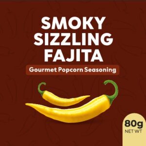 The Velvet Kitchen Smoky Sizzling Fajita Popcorn Seasoning Powder (80g Jar)