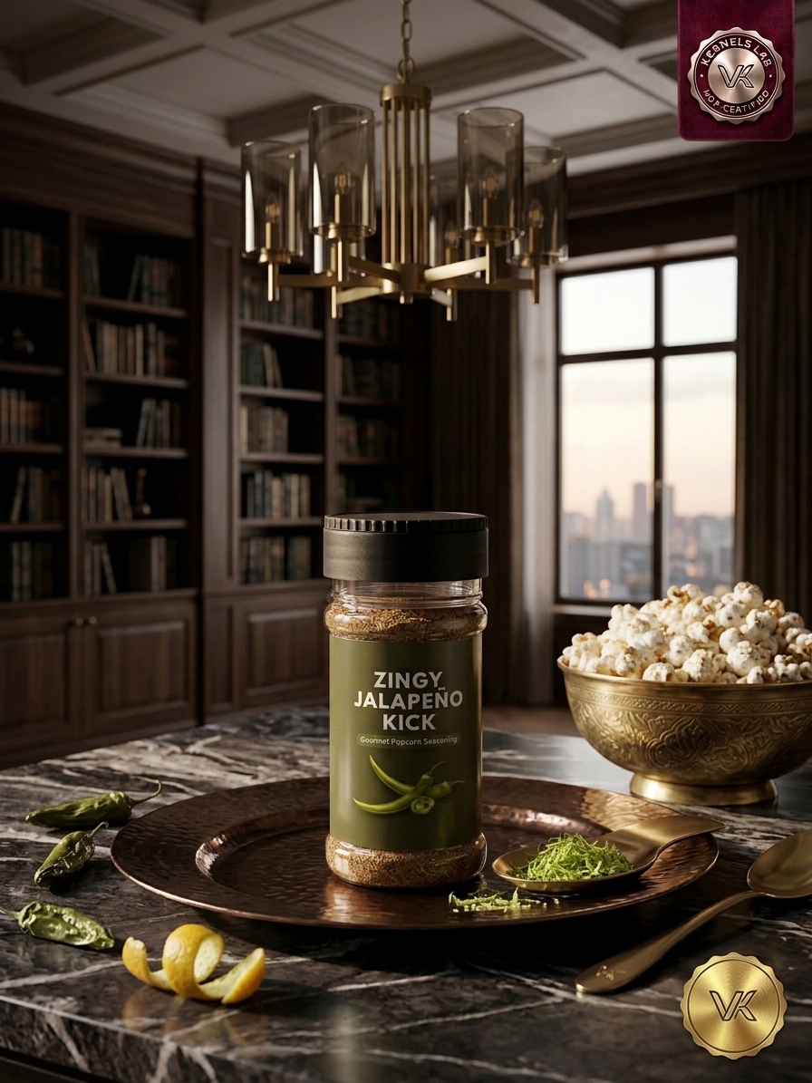 The Velvet Kitchen Zingy Jalapeno Kick Popcorn Seasoning Powder (100g Jar) - Image 7
