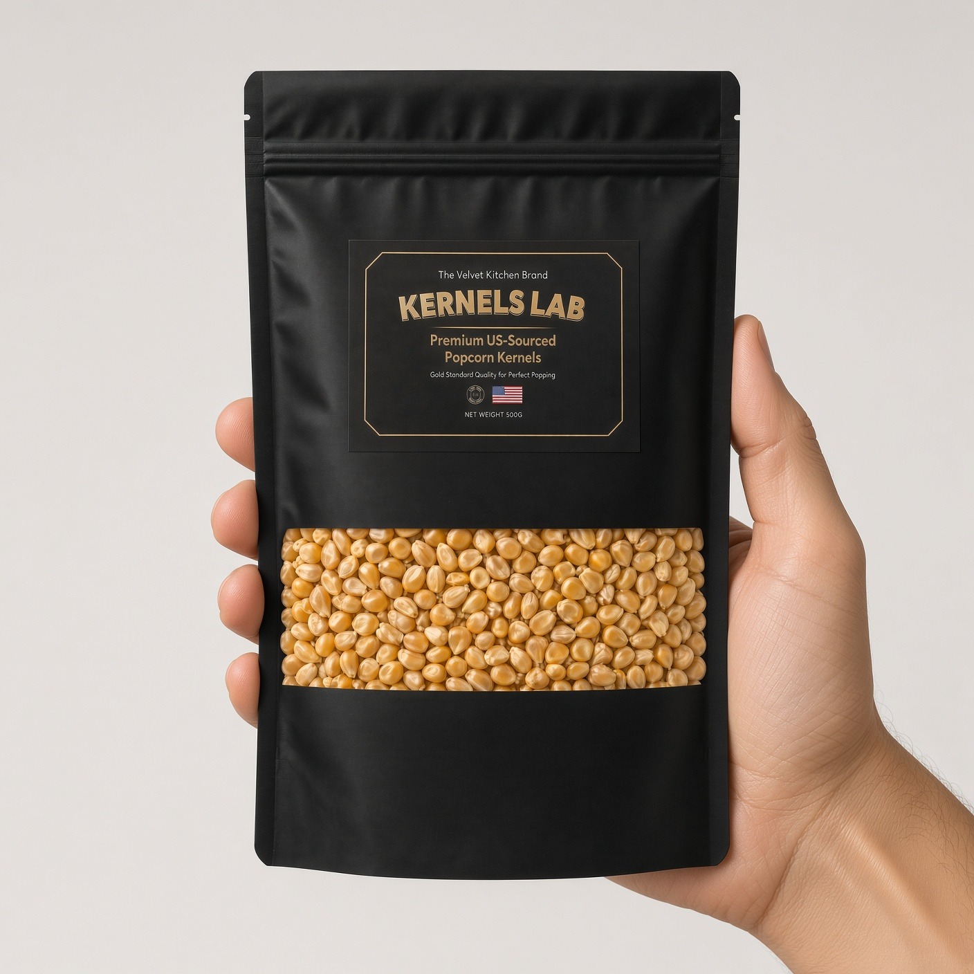 Kernels Lab Premium US-Sourced Black Pouch Popcorn Kernels - Image 6